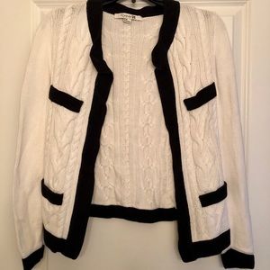 Black and white cardigan
